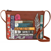 Yoshi Shakespeare Bookworm Brown Leather Cross Body Bag