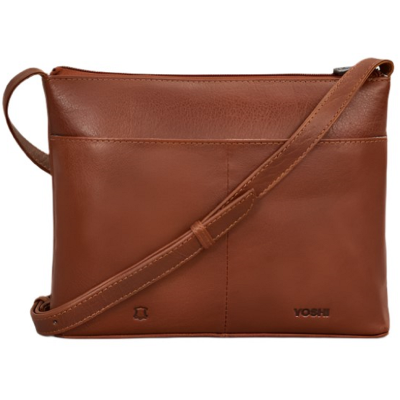 Yoshi Shakespeare Bookworm Brown Leather Cross Body Bag