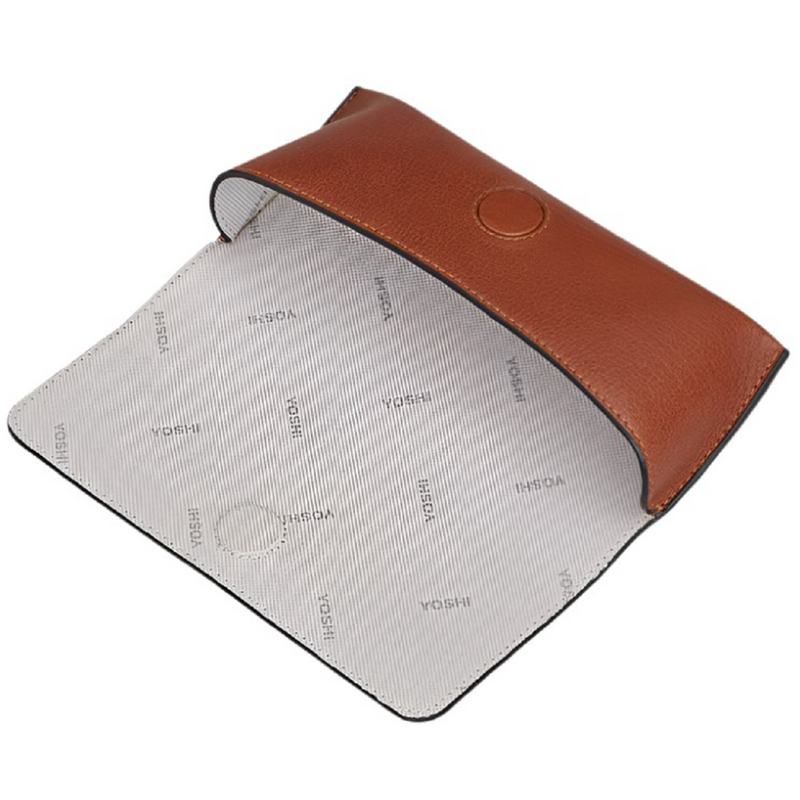 Yoshi Shakespeare Bookworm Brown Leather Glasses Case