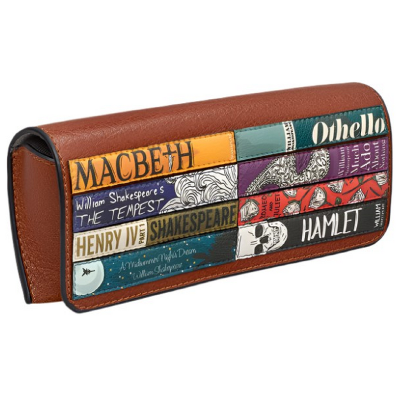 Yoshi Shakespeare Bookworm Brown Leather Glasses Case
