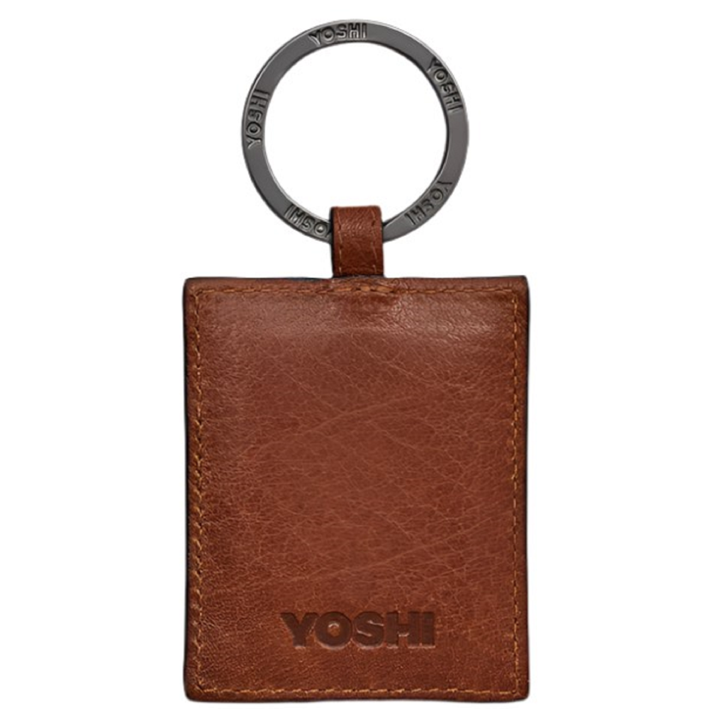 Yoshi Shakespeare Bookworm Brown Leather Keyring