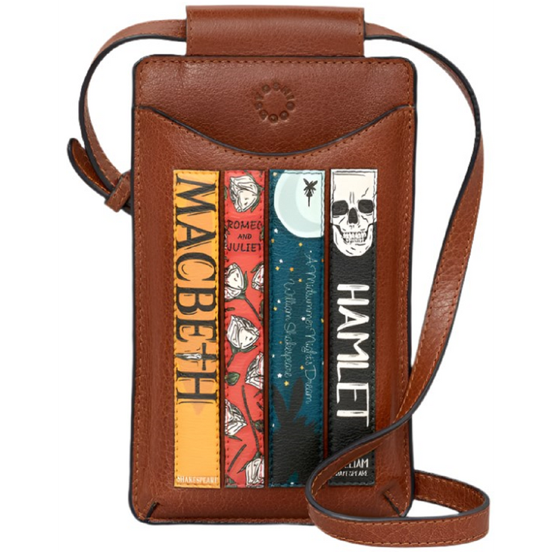 Yoshi Shakespeare Bookworm Brown Leather Phone Case