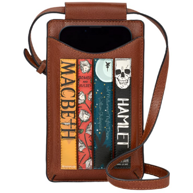 Yoshi Shakespeare Bookworm Brown Leather Phone Case