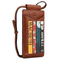 Yoshi Shakespeare Bookworm Brown Leather Phone Case