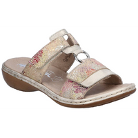 Rieker 659X6-90 (Shine) Muschel Beige Multi Sandals