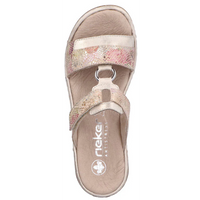 Rieker 659X6-90 (Shine) Muschel Beige Multi Sandals