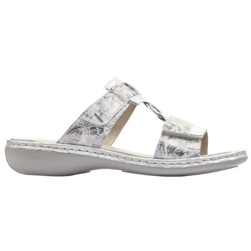 Rieker 659X6-80 (Shine) Ice Grau Metallic Sandals