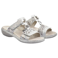 Rieker 659X6-80 (Shine) Ice Grau Metallic Sandals