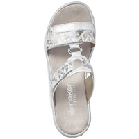 Rieker 659X6-80 (Shine) Ice Grau Metallic Sandals