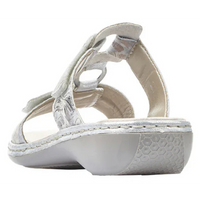 Rieker 659X6-80 (Shine) Ice Grau Metallic Sandals