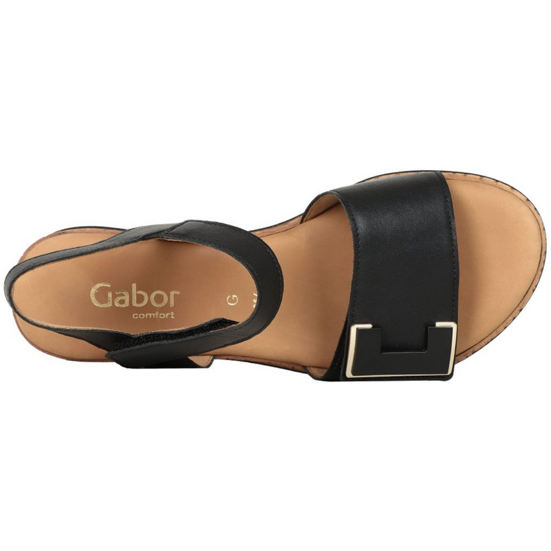 Gabor Shout Black Sandals