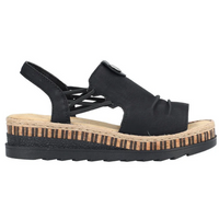 Rieker V7972-00 (Snowdonia) Black Sandals