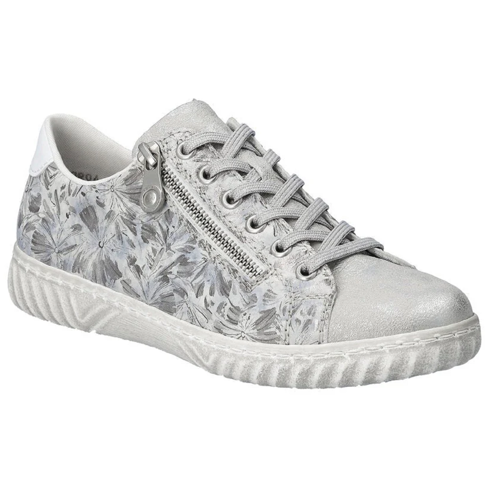 Rieker N0900-90 (Somerset) Grau Metallic Trainers