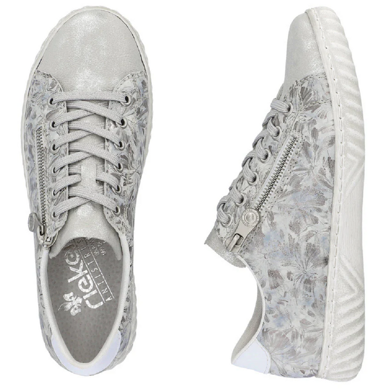 Rieker N0900-90 (Somerset) Grau Metallic Trainers