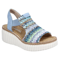 Rieker 69172-91 (Southport)  Blau Multi Aqua Sandals