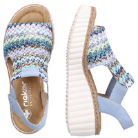 Rieker 69172-91 (Southport)  Blau Multi Aqua Sandals