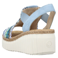 Rieker 69172-91 (Southport)  Blau Multi Aqua Sandals