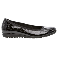 Gabor Splash Black Patent Shoes