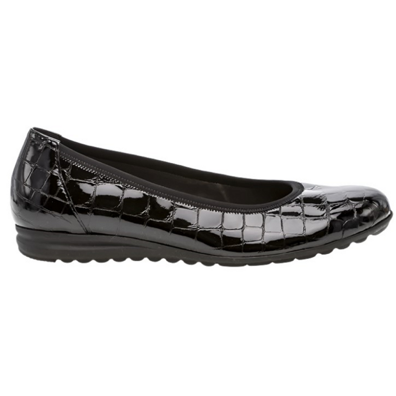 Gabor Splash Black Patent Shoes