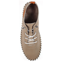 Lunar St Ives Taupe Leather Shoes