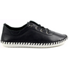 Lunar St Ives Black Leather Shoes