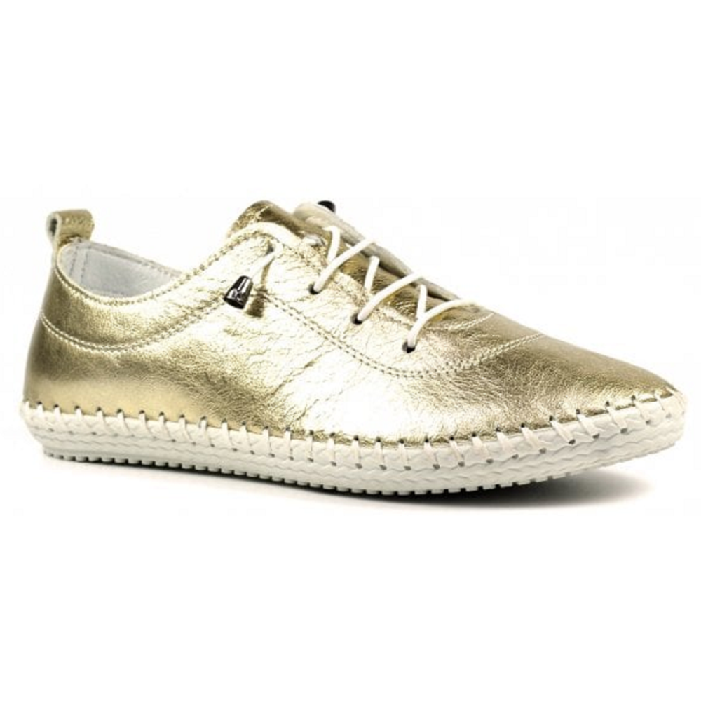 Lunar St Ives Metallic Gold Shoes