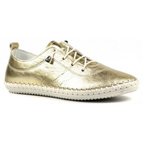 Lunar St Ives Metallic Gold Shoes