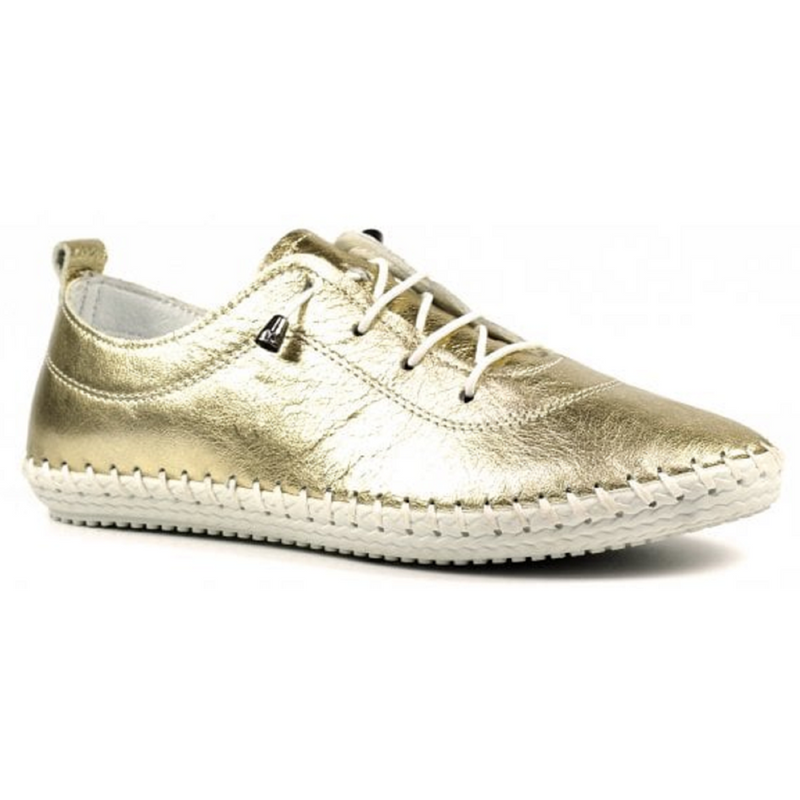 Lunar St Ives Metallic Gold Shoes