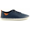 Lunar St Ives Navy Leather Shoes