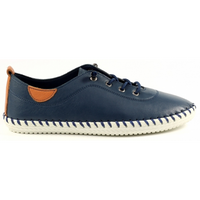 Lunar St Ives Navy Leather Shoes