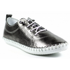 Lunar St Ives Metallic Pewter Shoes