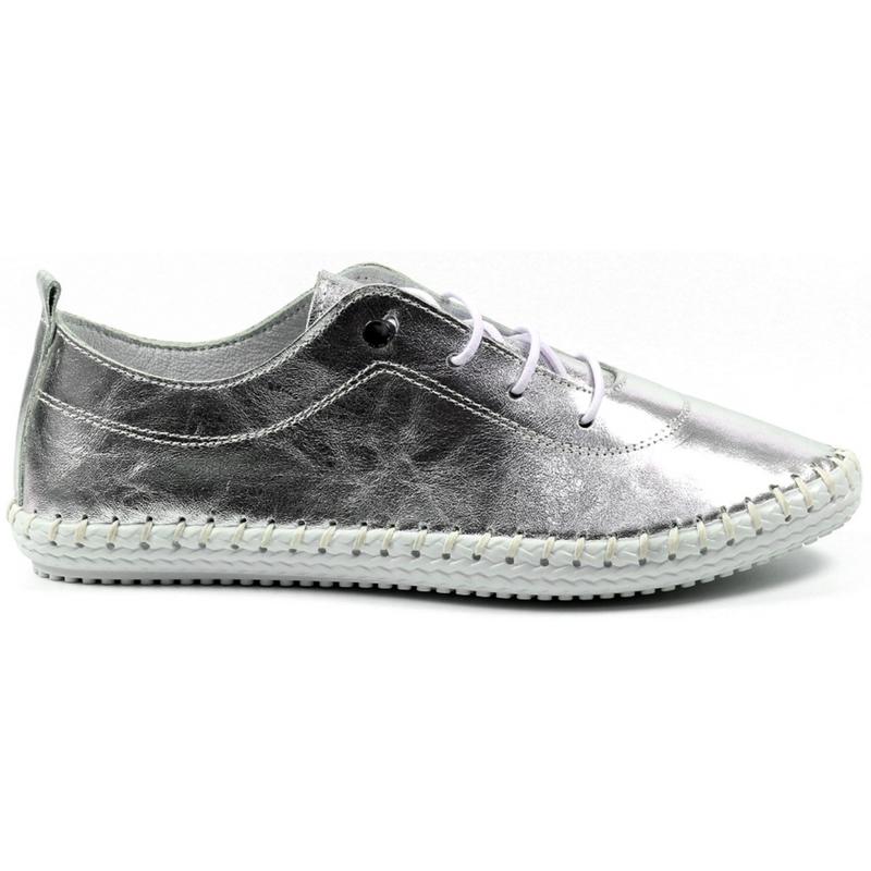 Lunar St Ives Metallic Silver Shoes