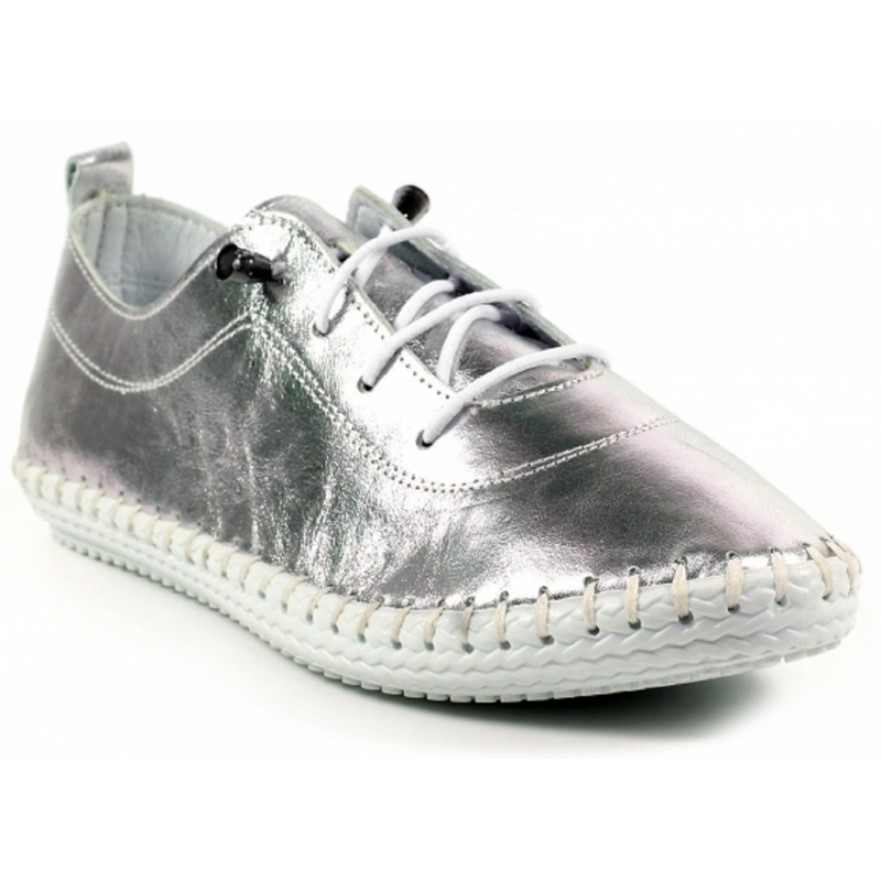 Lunar St Ives Metallic Silver Shoes