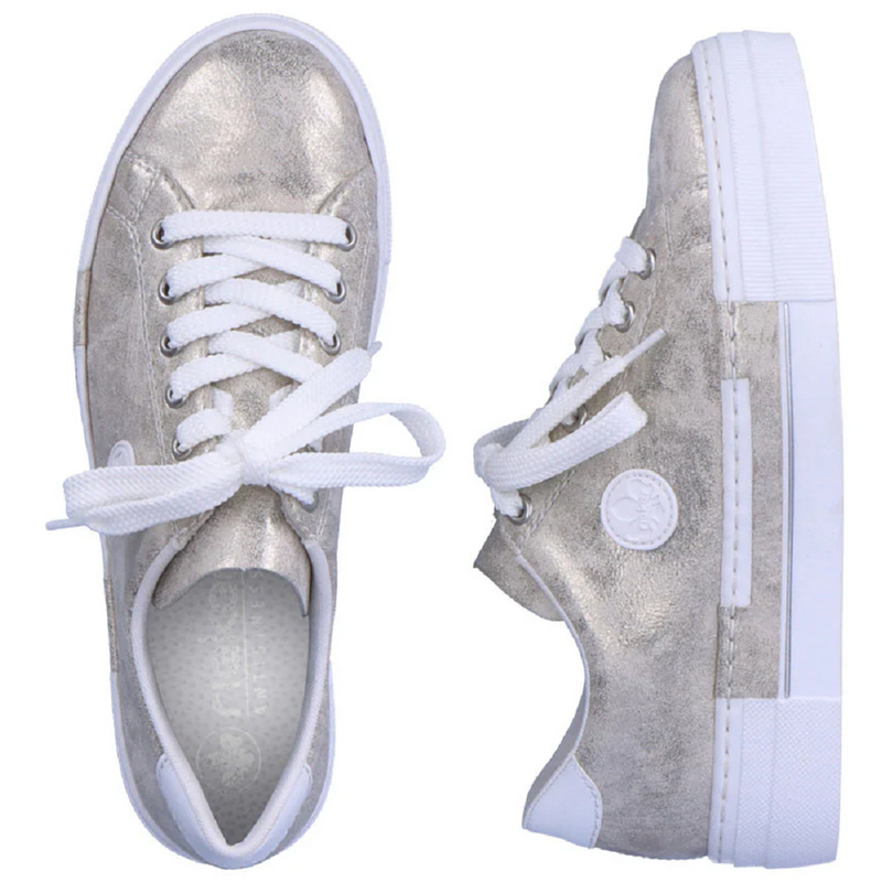 Rieker N49W1-90 (Sunflower)  Beige Gold Weiss Trainers