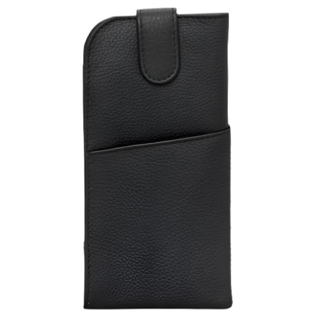 Yoshi Sunflowers Black Leather Glasses Case