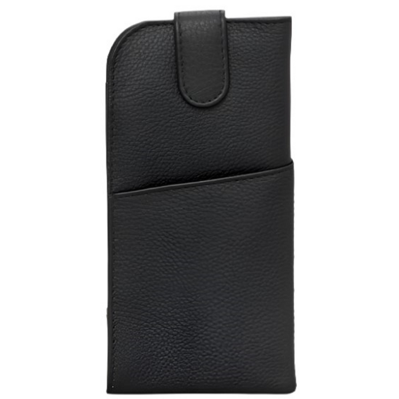 Yoshi Sunflowers Black Leather Glasses Case