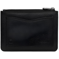 Yoshi The Craft Room Black Leather Zip Top Purse