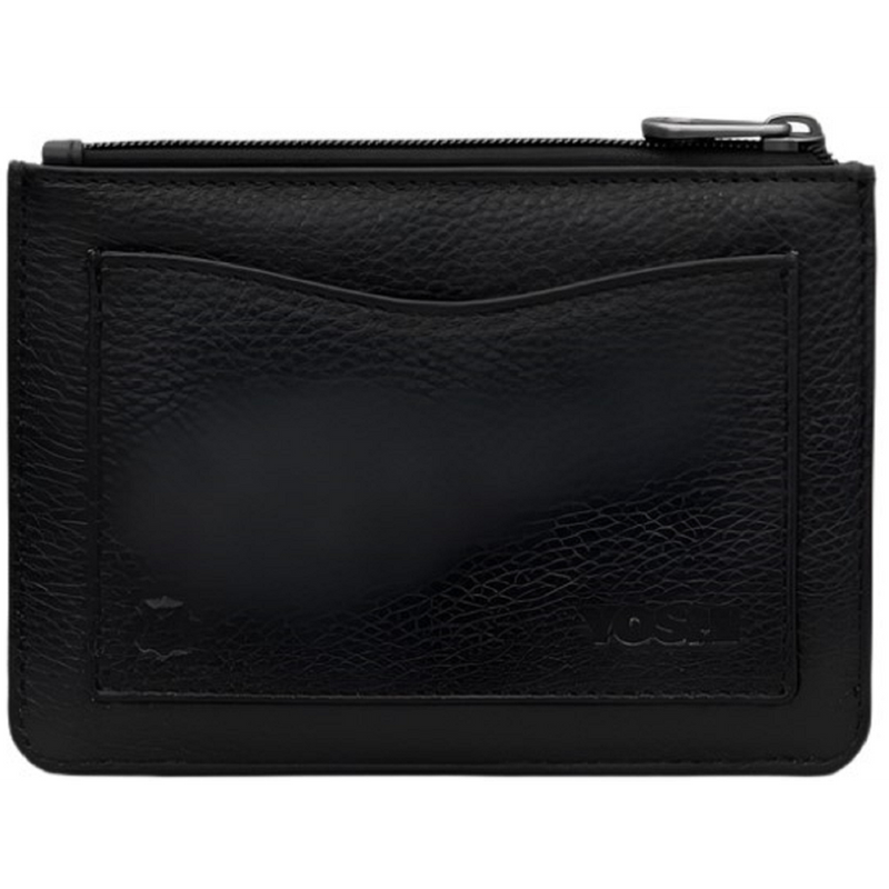 Yoshi The Craft Room Black Leather Zip Top Purse