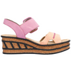 Rieker 68176-31 (Tortoise) Aprikot Lipstik Fuchsia Sandals