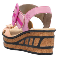 Rieker 68176-31 (Tortoise) Aprikot Lipstik Fuchsia Sandals