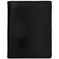 Yoshi Traditional Extra Capacity Black Leather Wallet