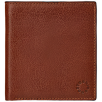Yoshi Two Fold North South Brown Leather Wallet