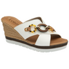 Lotus Vigilio White Sandals