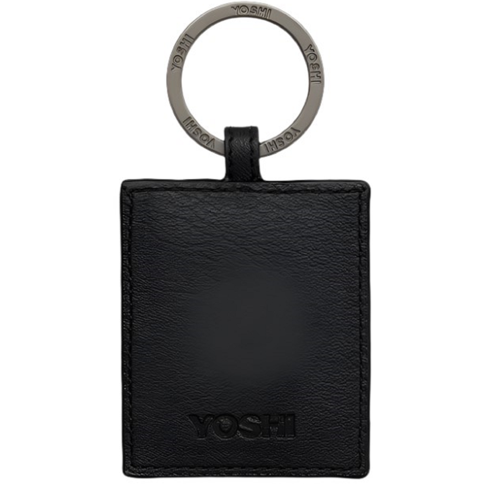 Yoshi Vegan Leather Bookworm Black Keyring
