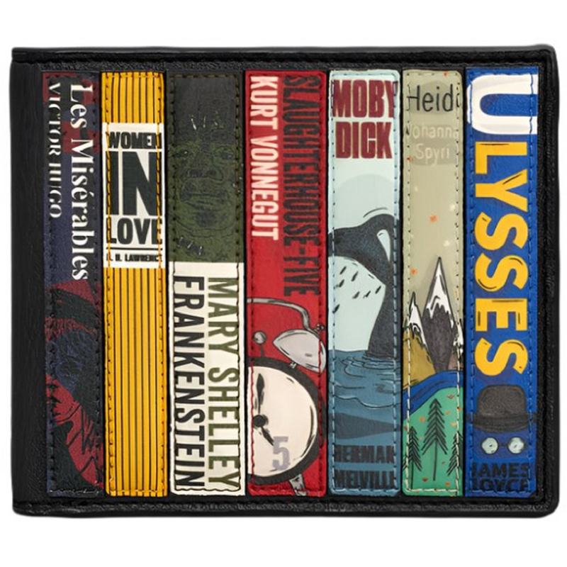 Yoshi Vegan Leather Bookworm Black Wallet
