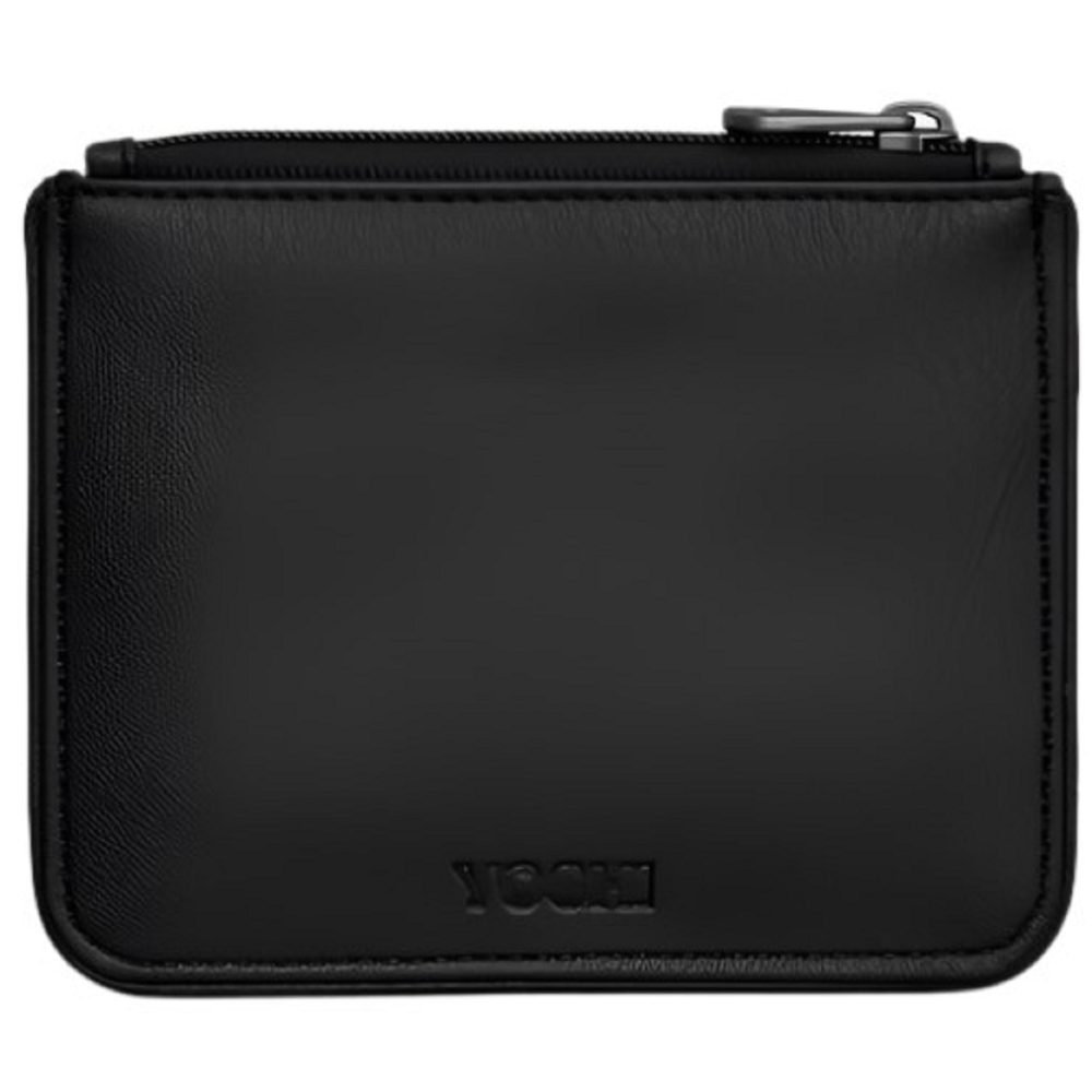 Yoshi Vegan Leather Bookworm Black Zip Top Purse