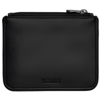 Yoshi Vegan Leather Bookworm Black Zip Top Purse