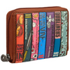 Yoshi Vegan Leather Bookworm Brown Compact Zip Round Purse