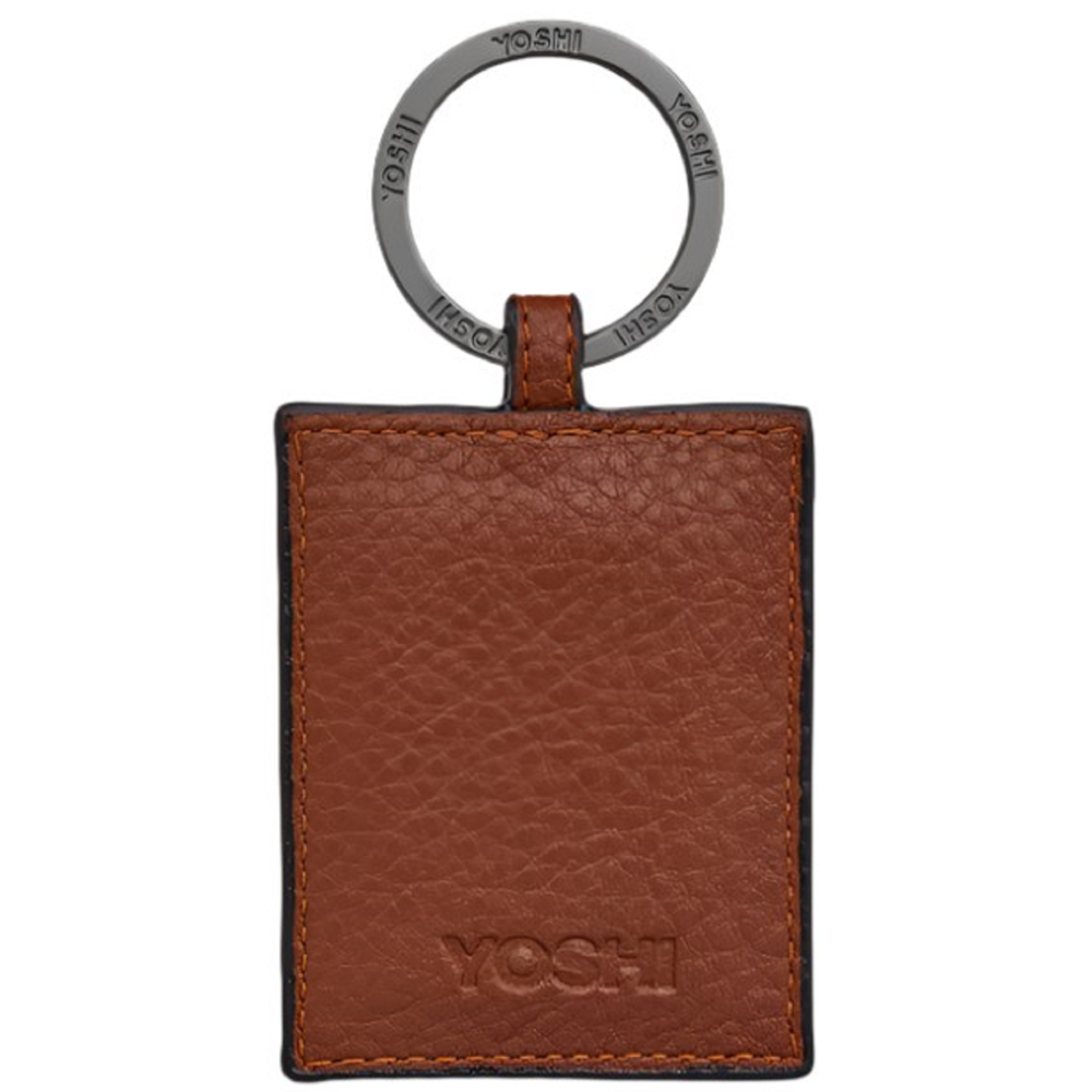 Yoshi Vegan Leather Bookworm Brown Keyring