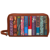Yoshi Vegan Leather Bookworm Brown Purse with Strap